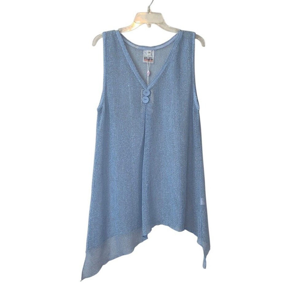 NOELLE Women’s  Mesh Knit Summer Top Swimsuit Cover Up Beach Cool Size L/XL  NWT